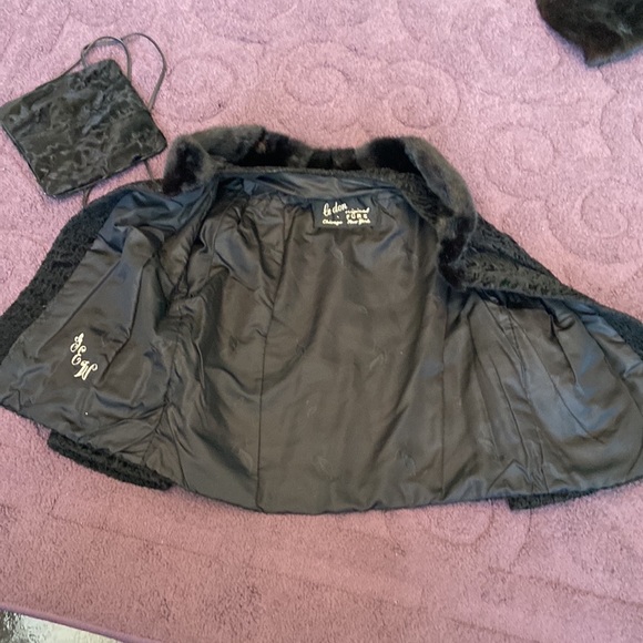 Swakara Lamb & Mink Fur Jacket - Picture 12 of 16